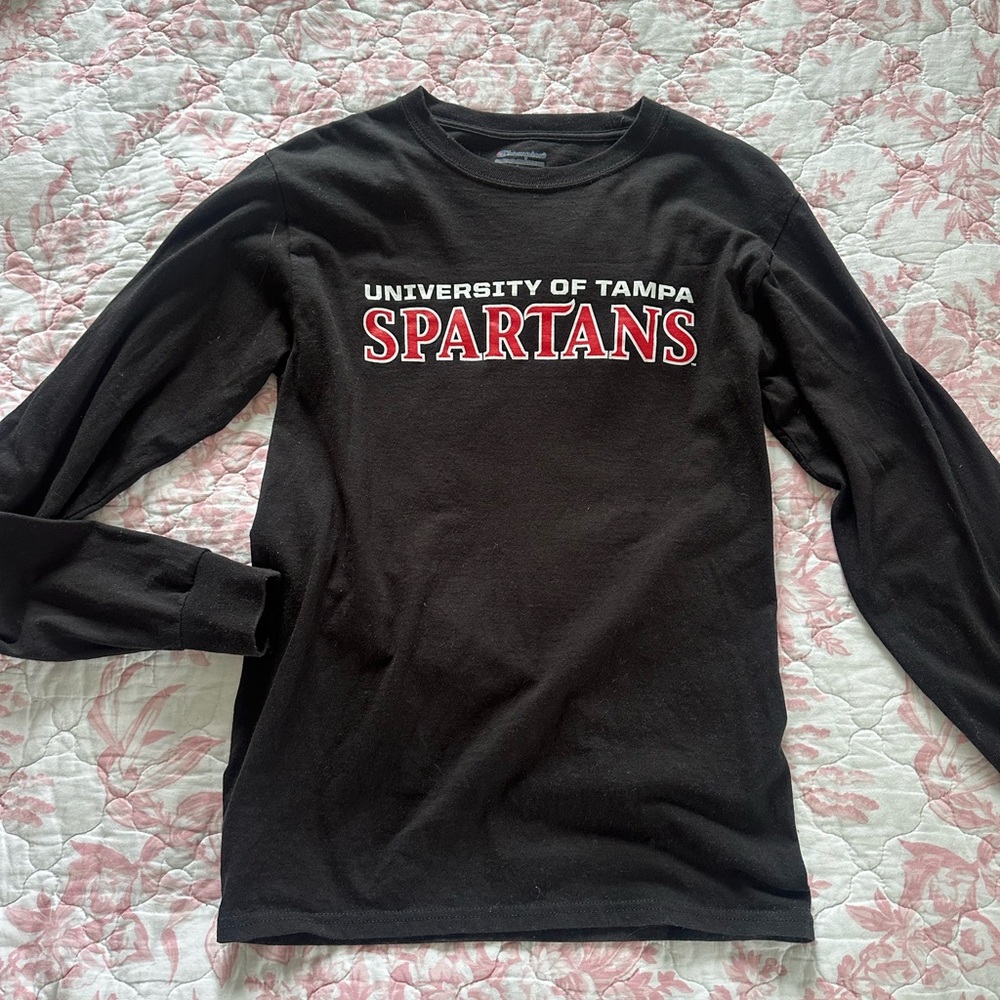 University of Tampa Spartans Women’s Black Long Sleeve Shirt